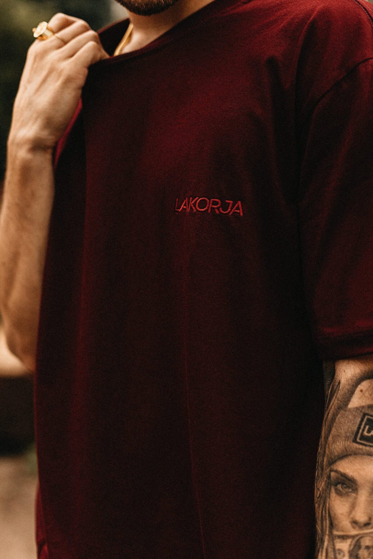 Camiseta Street (tom sobre tom) - Bordo - Imagem 1