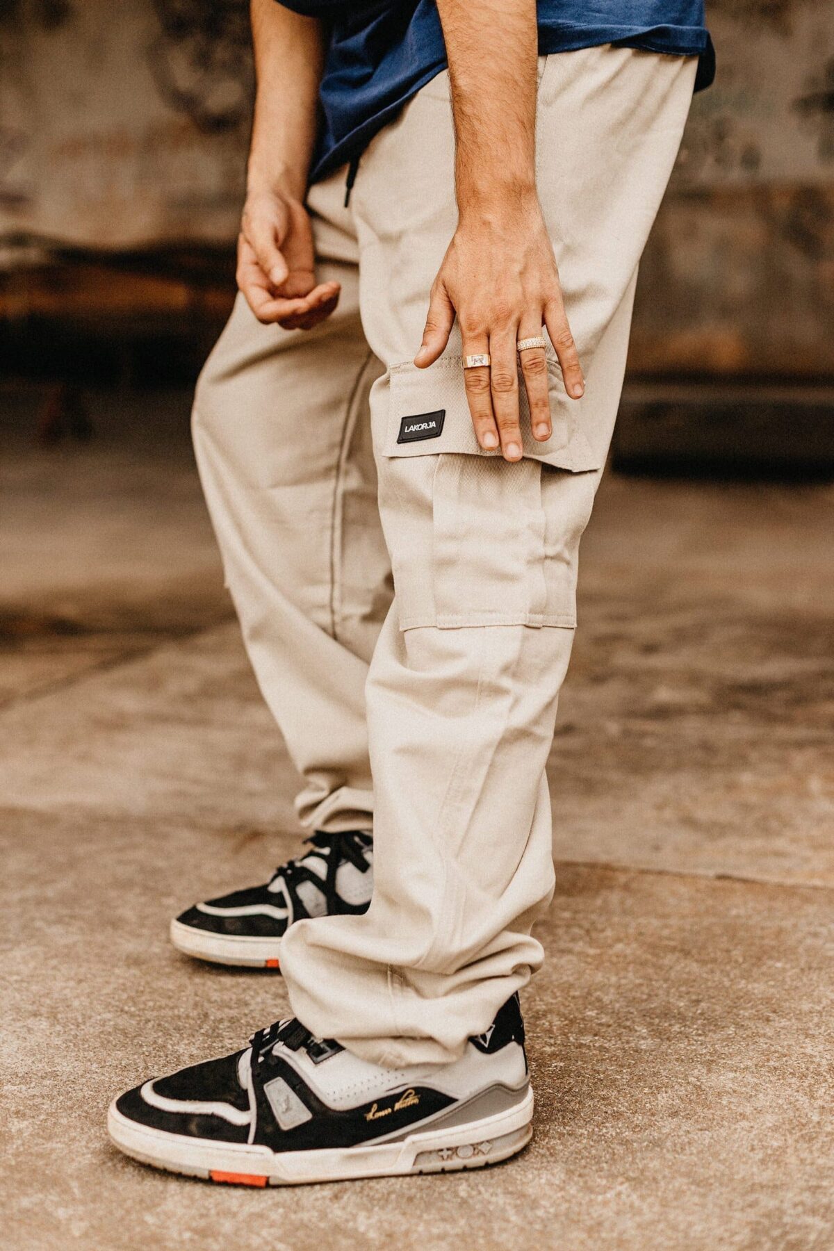 Calça Cargo Reta - Areia - Imagem 1