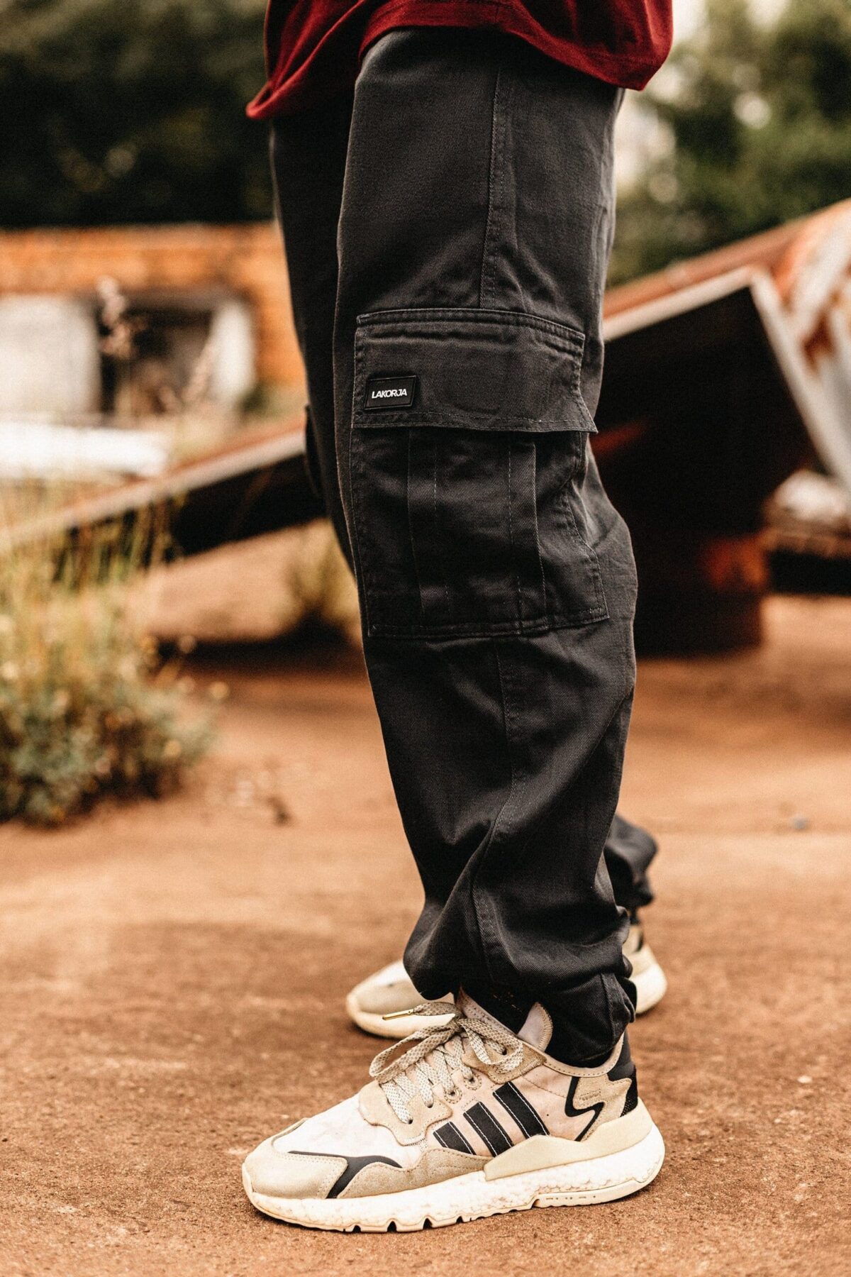 Calça Cargo Reta – Chumbo - Imagem 1