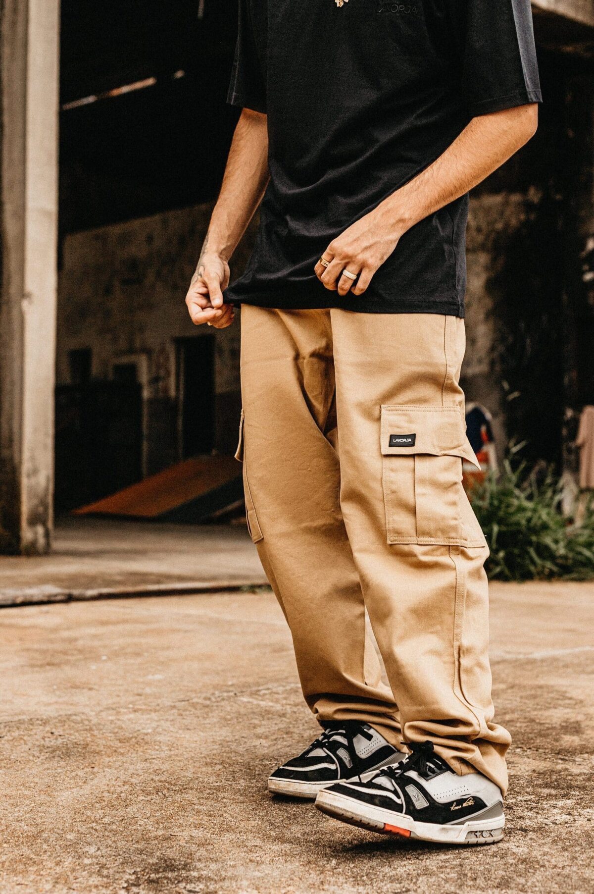 Calça Cargo Reta – Khaki - Imagem 2