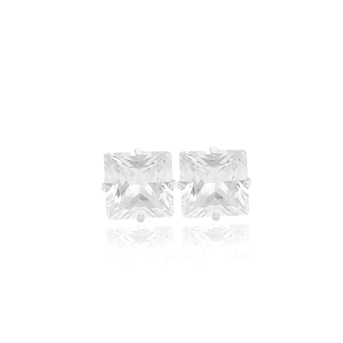 Brinco Pedra De Zircônia (5mmX5mm) (PRATA 925) - Imagem 4